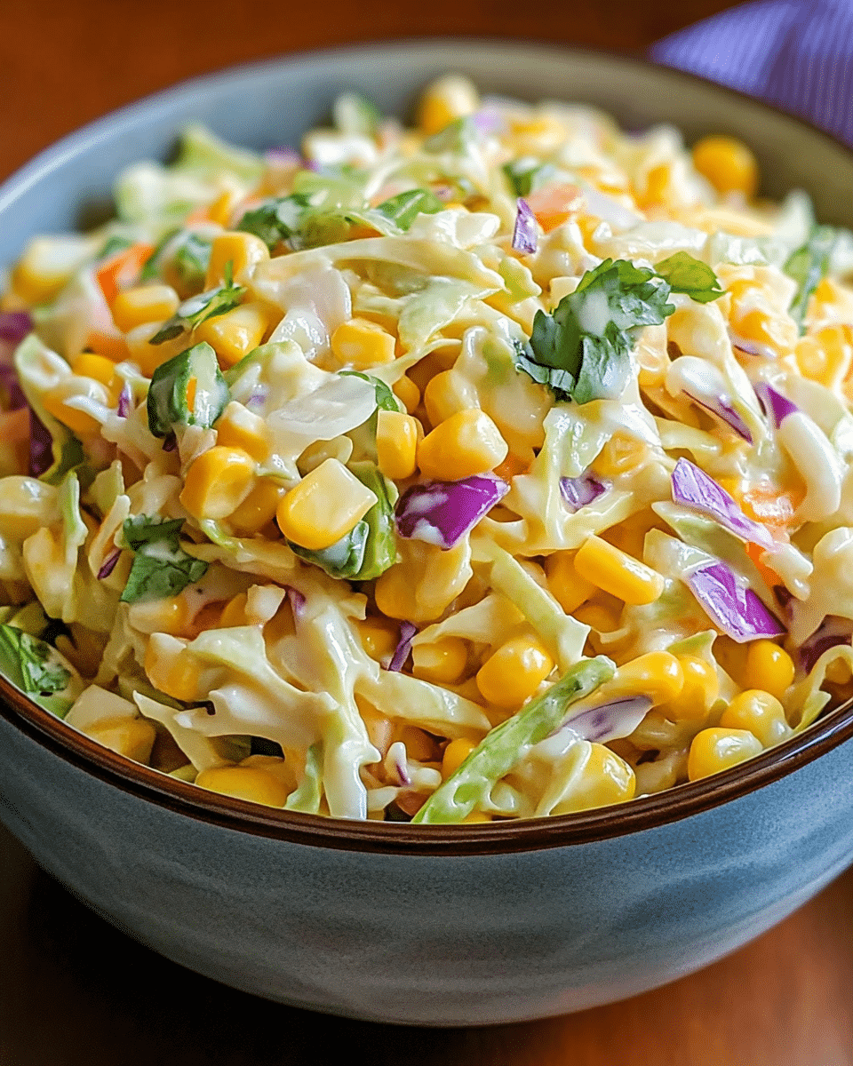 Spicy Jalapeño Corn Coleslaw