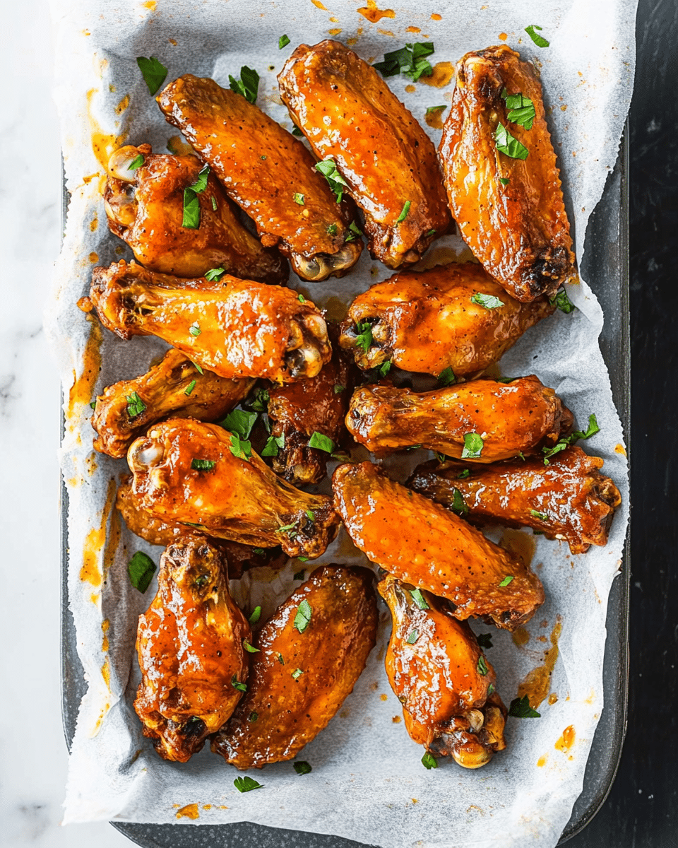 Baked Sriracha Buffalo Wings