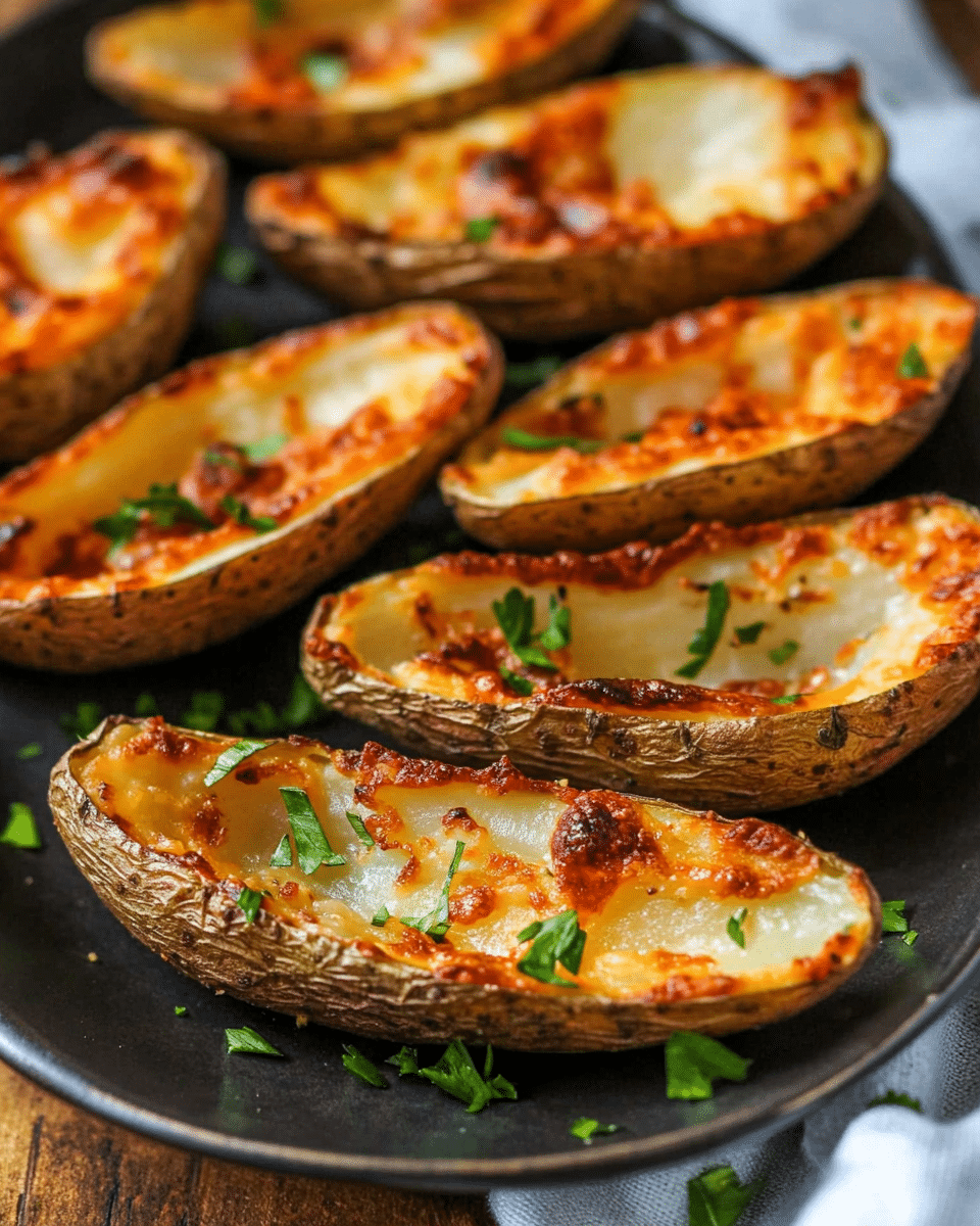 Crispy Oven Baked Potato Skins