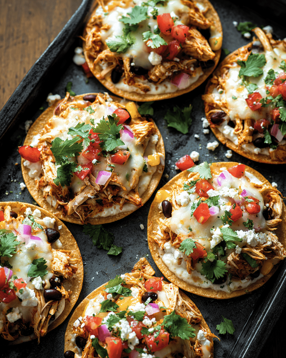 Mexican Rotisserie Chicken Tostadas