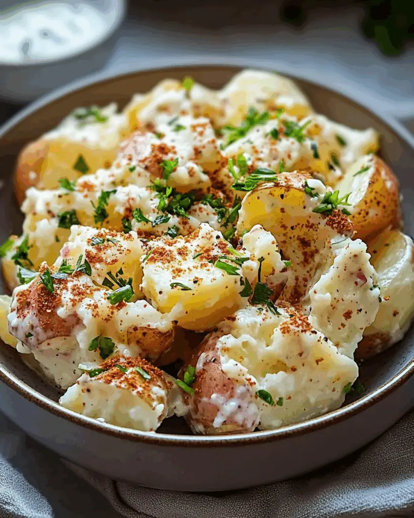 Crispy Smashed Potato Salad