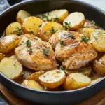 Slow Cooker Parmesan Garlic Chicken and Potatoes