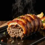 Bacon-Wrapped Smoked Meatloaf