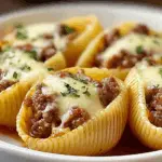 Beef and Cheese Stuffed Pasta Shells
