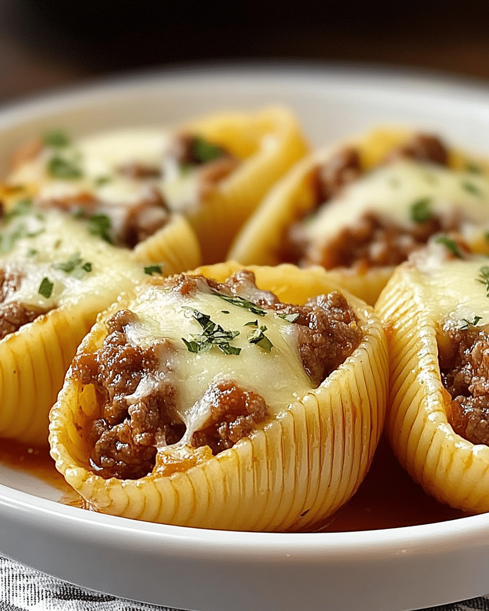 Beef and Cheese Stuffed Pasta Shells