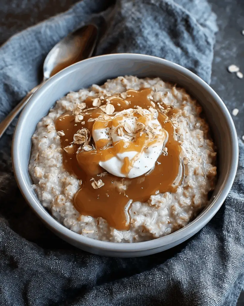 Low-Calorie Salted Caramel Oatmeal