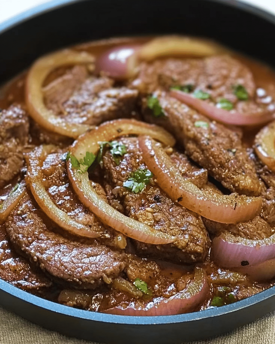 Bistec Encebollado
