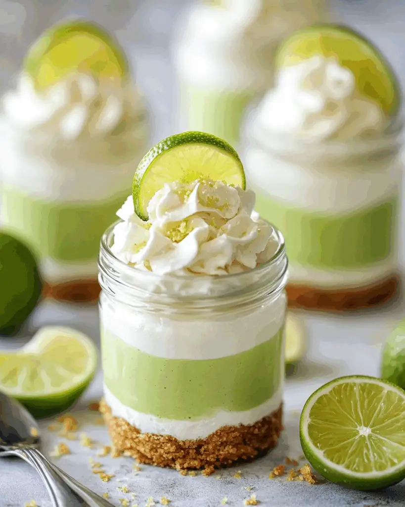 No-Bake Key Lime Cheesecake Jars