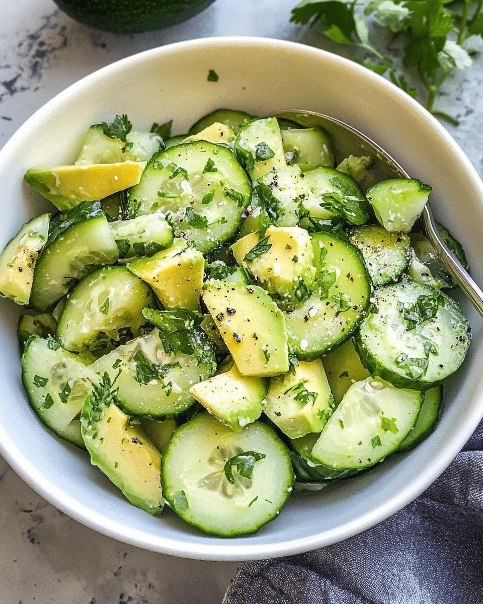 Cucumber Avocado Salad