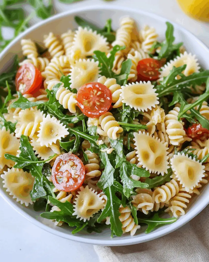 Lemon Arugula Pasta Salad