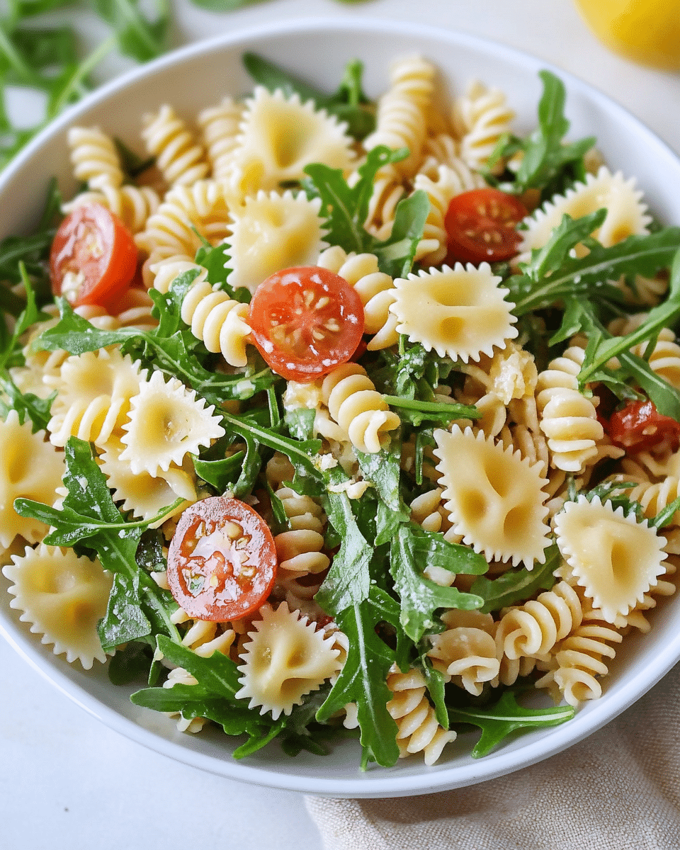 Lemon Arugula Pasta Salad