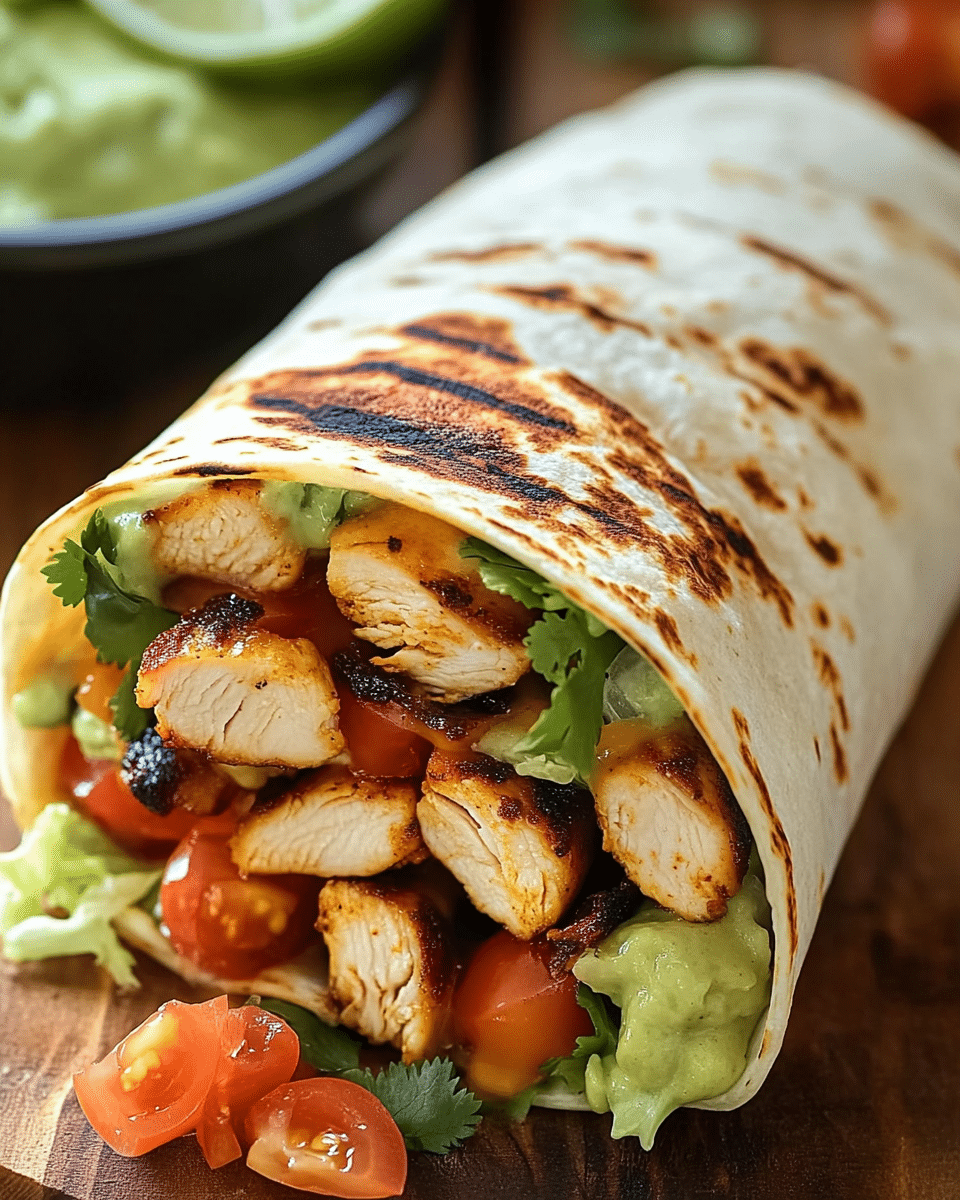 Chipotle Ranch Grilled Chicken Burrito