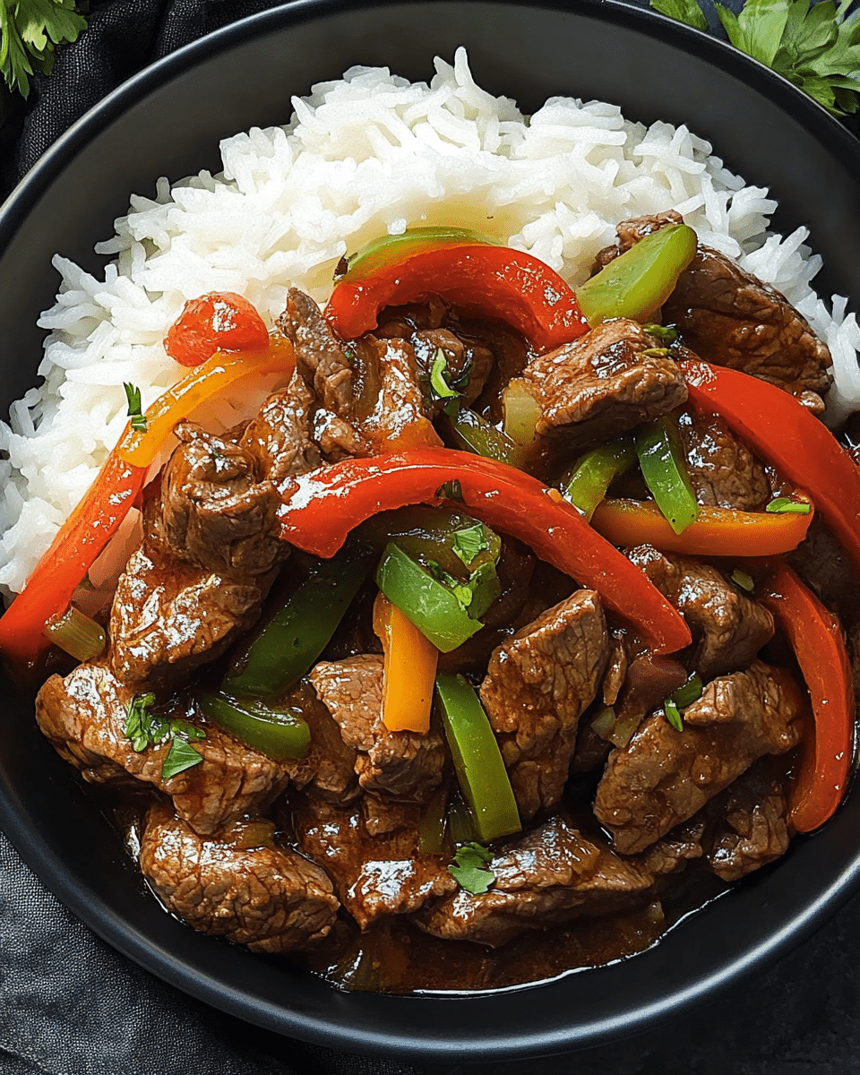 Crockpot Pepper Steak