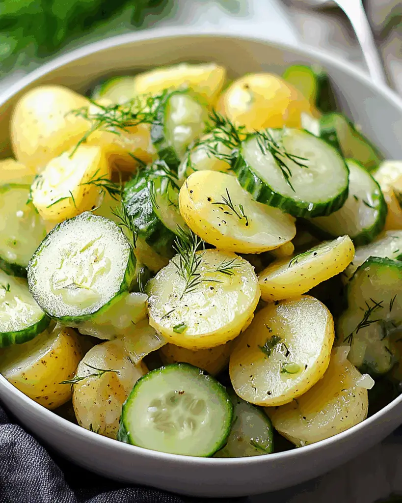 German Cucumber Potato Salad