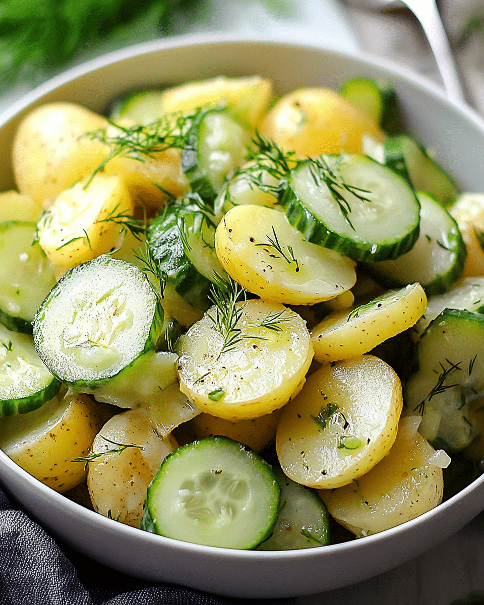 German Cucumber Potato Salad