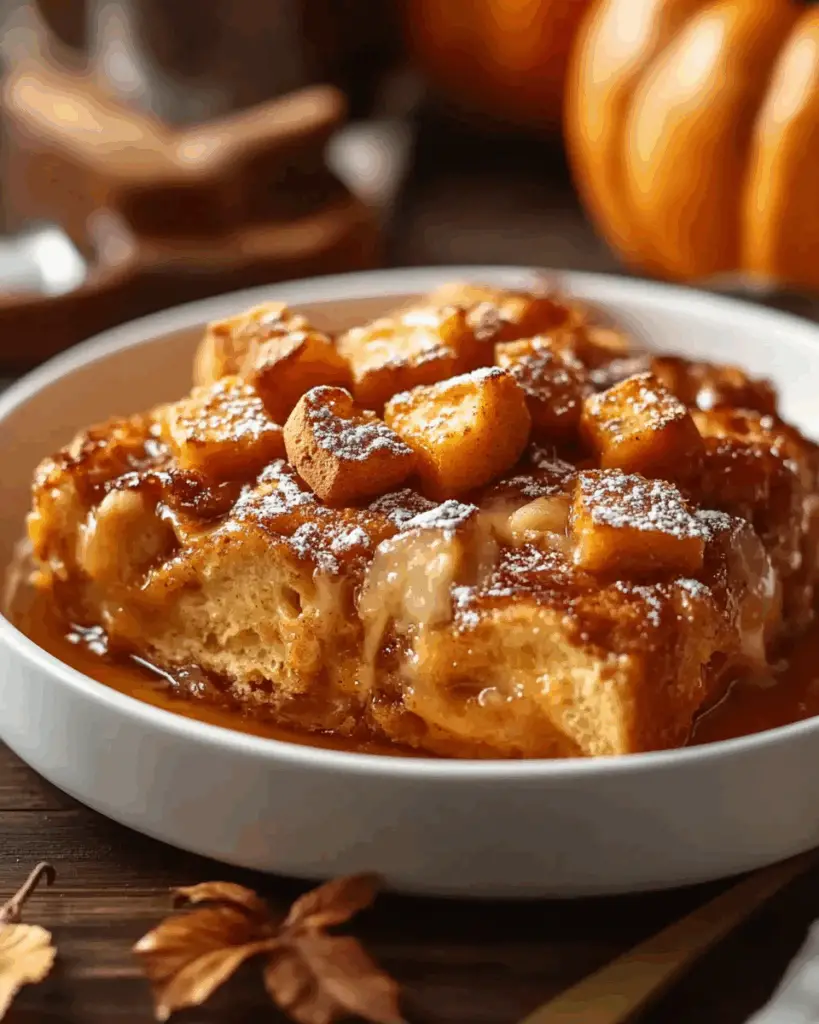 Pumpkin Spice French Toast Casserole