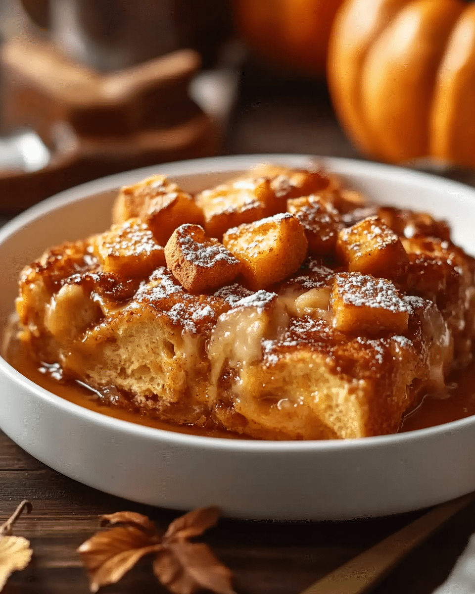 Pumpkin Spice French Toast Casserole