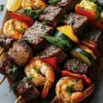 Grilled Steak and Shrimp Kabobs