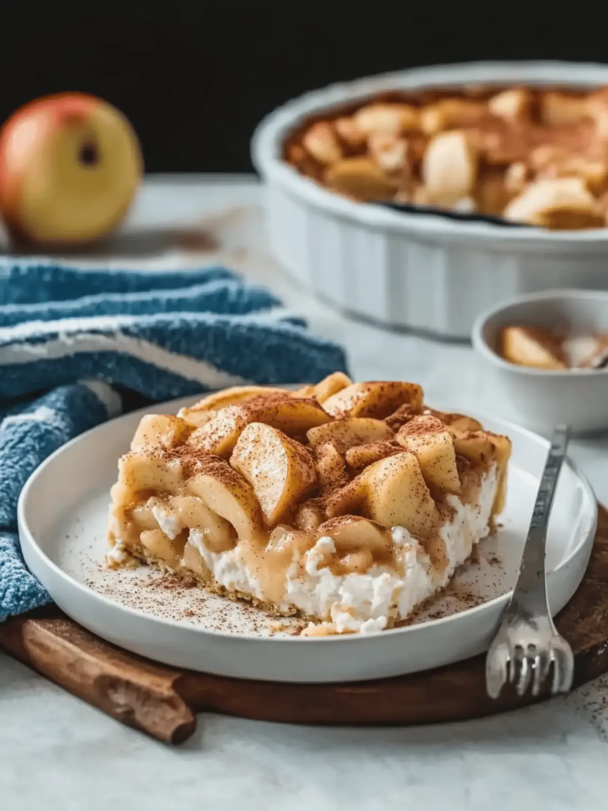 Apple Cinnamon Cottage Cheese Bake