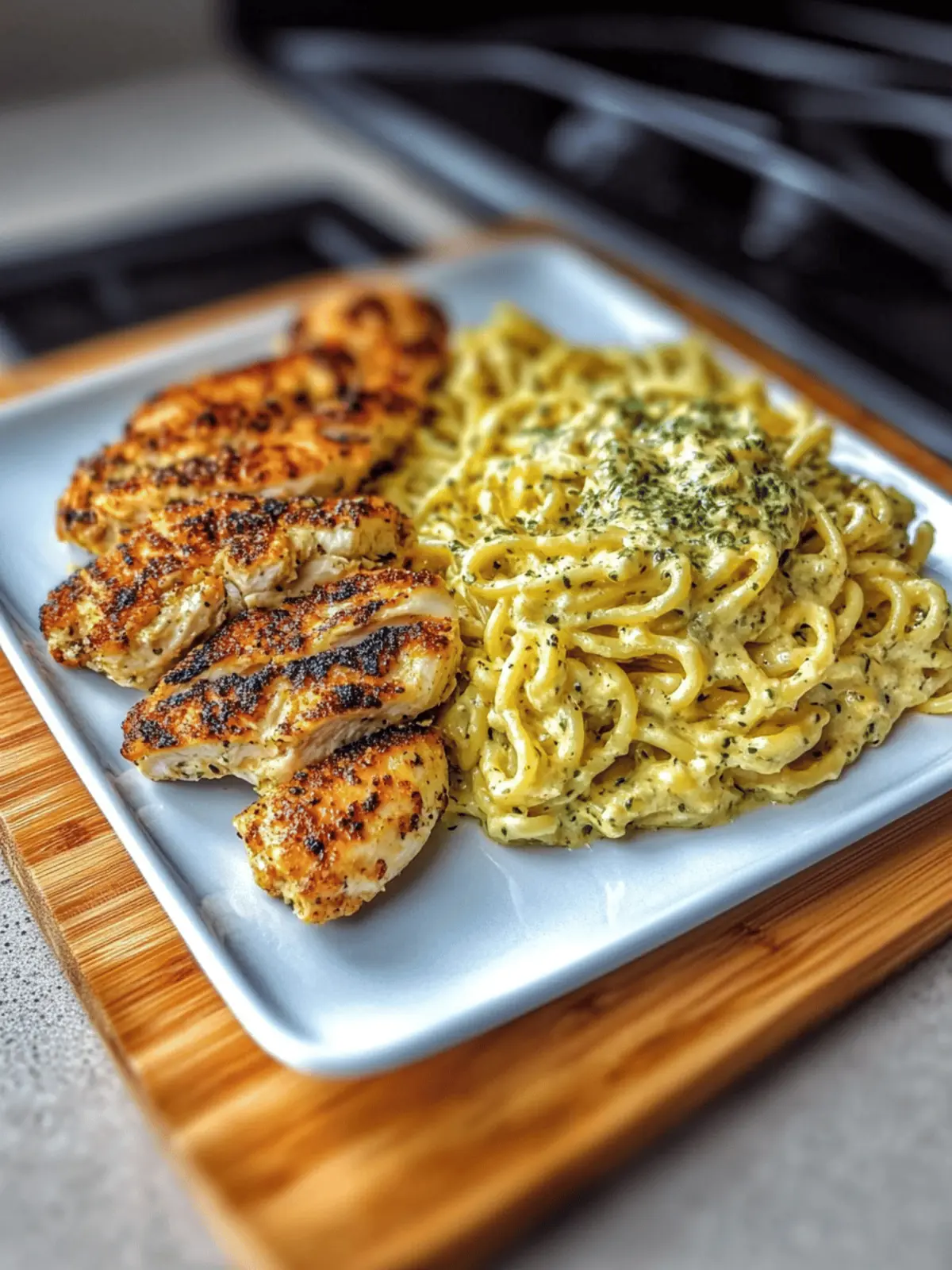 Creamy Garlic Parmesan Chicken Pasta