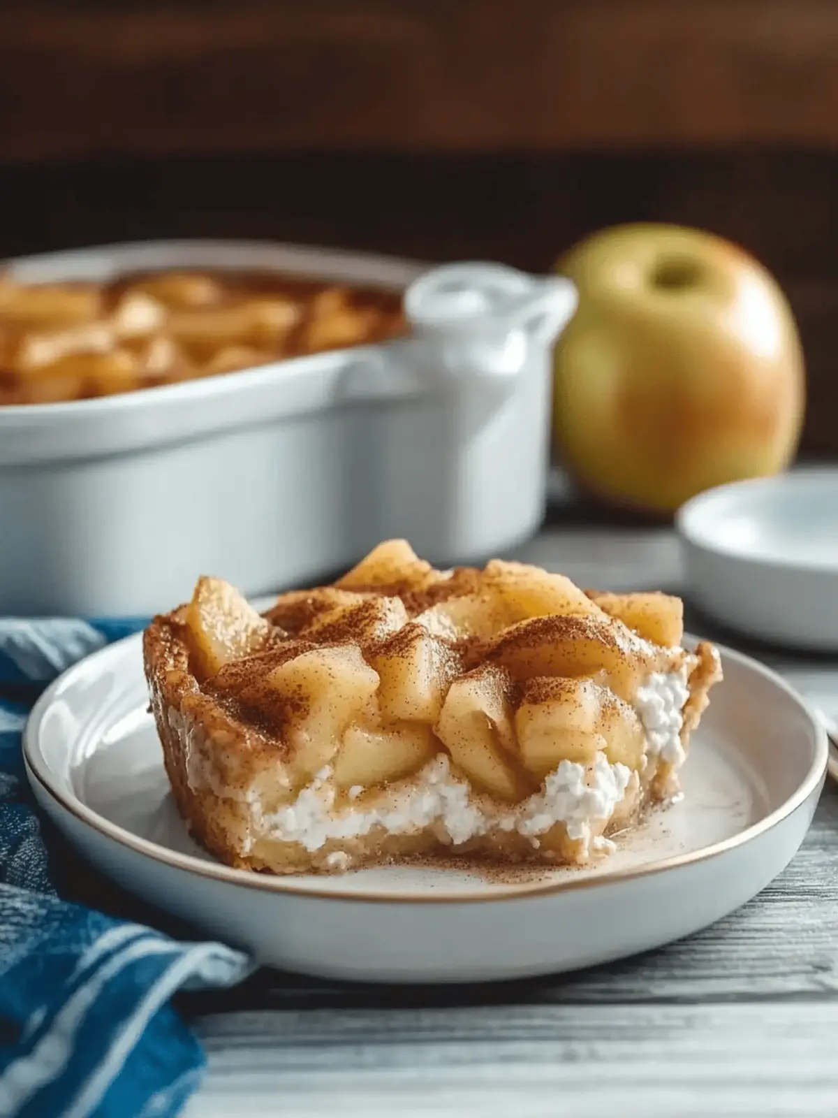 Apple Cinnamon Cottage Cheese Bake