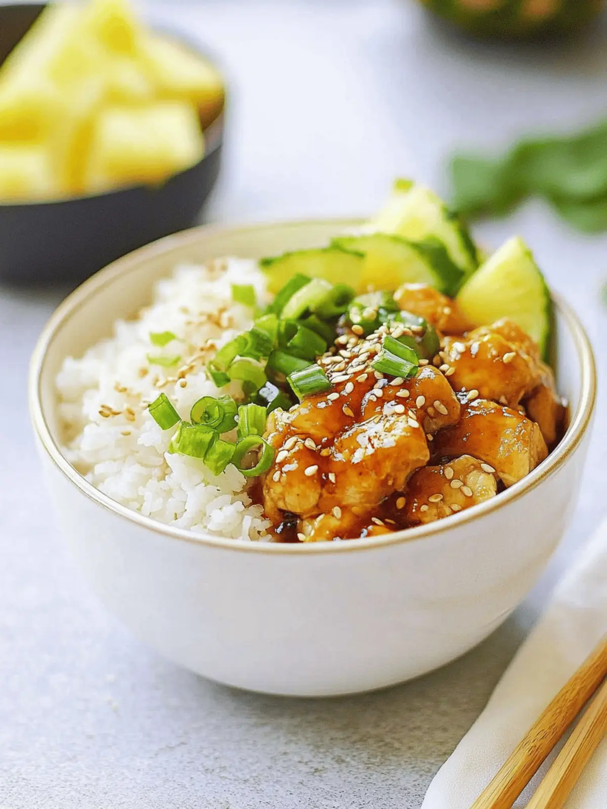 Best Chicken Teriyaki Pineapple Bowl Recipe