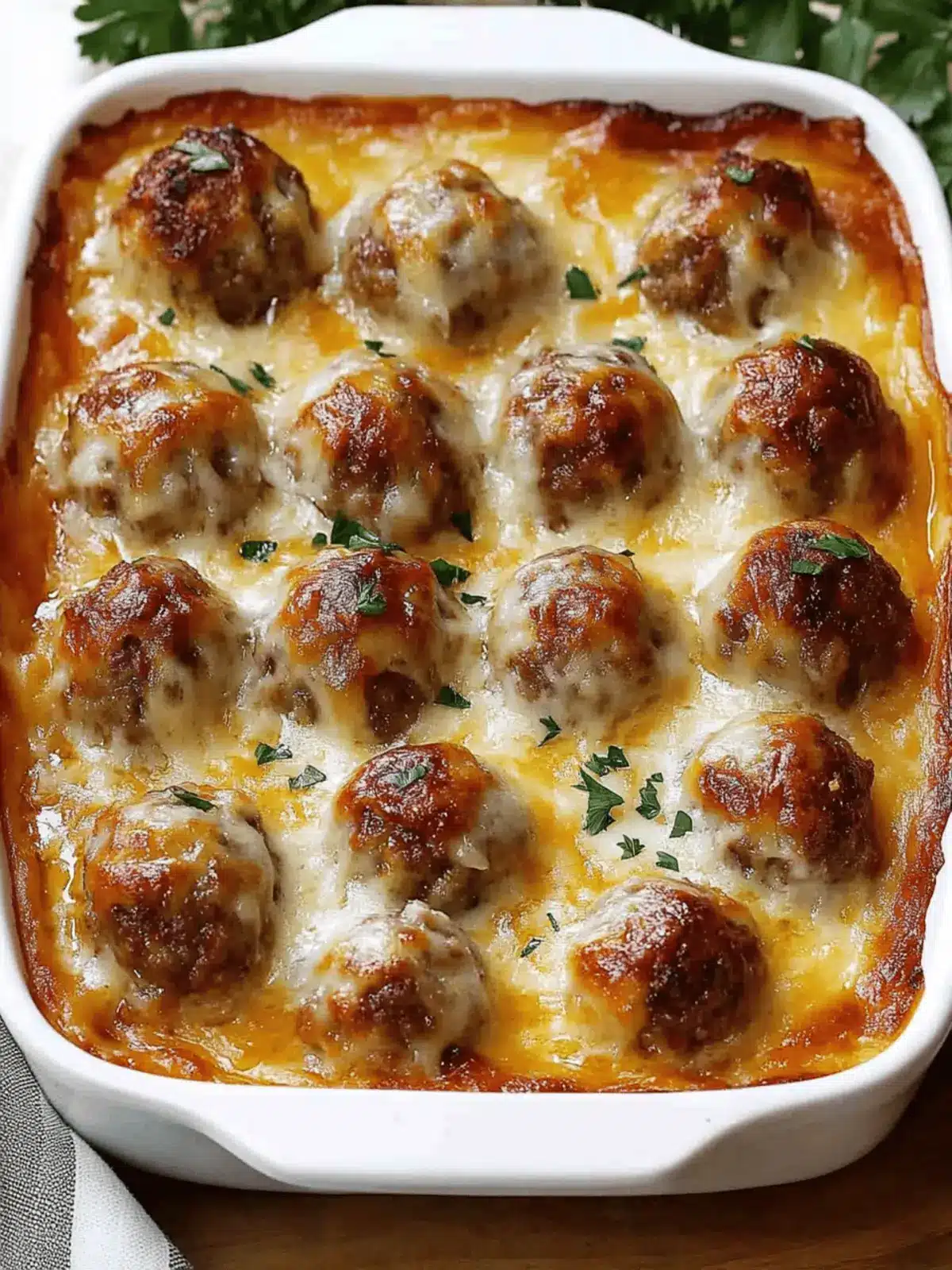 Dump-and-Bake Meatball Casserole