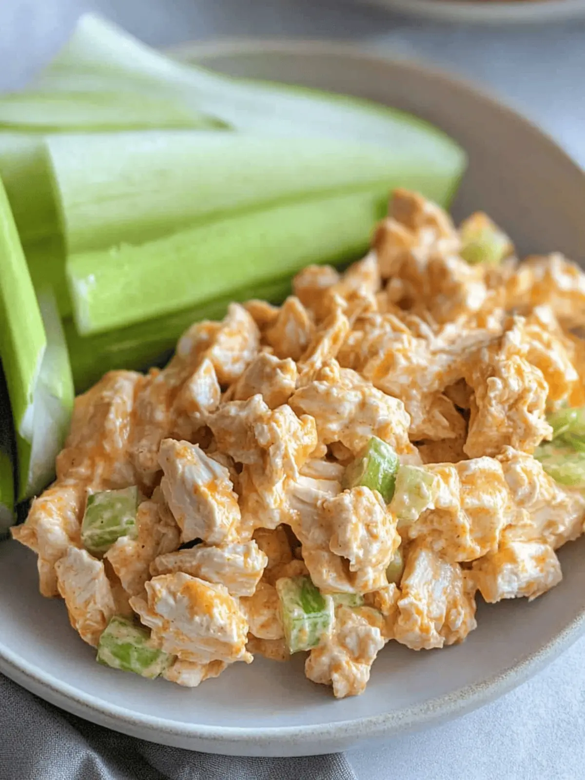 High Protein Buffalo Chicken Salad