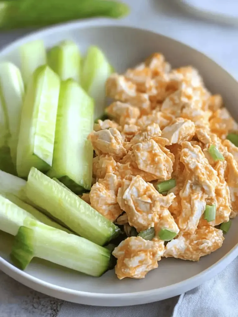 High Protein Buffalo Chicken Salad
