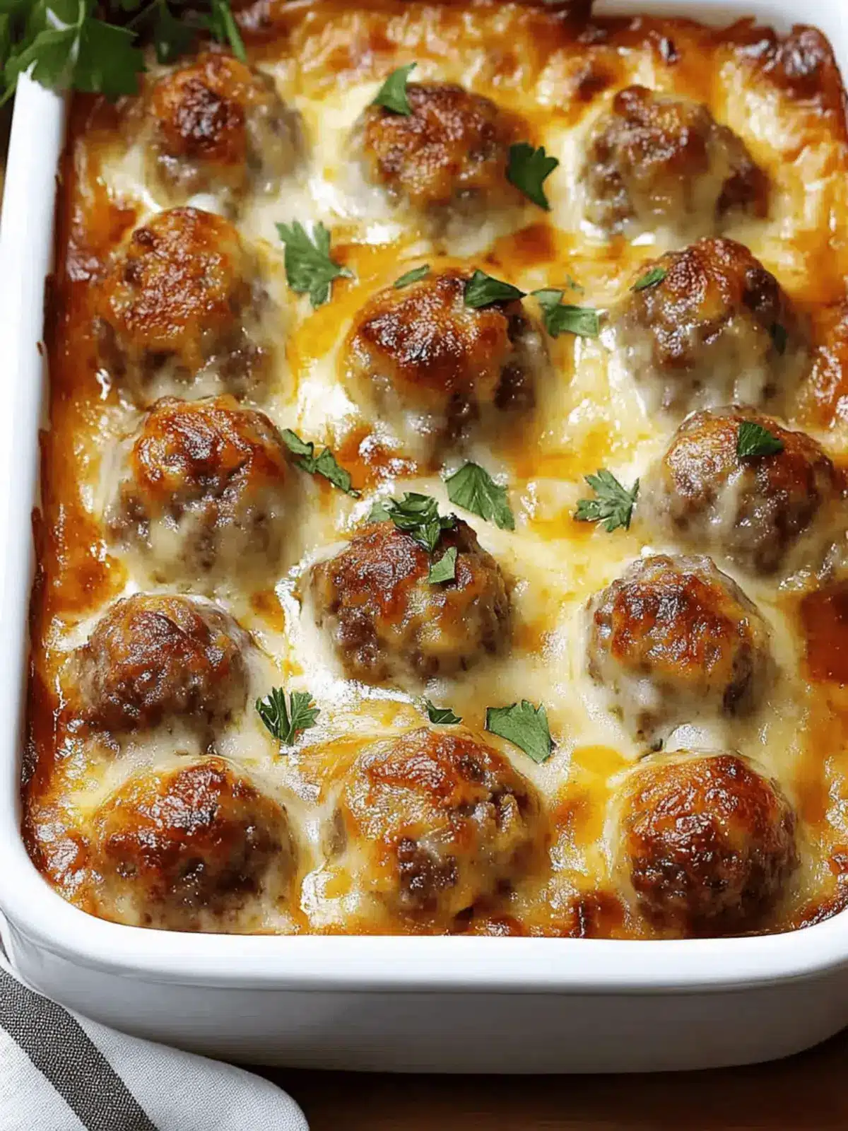 Dump-and-Bake Meatball Casserole