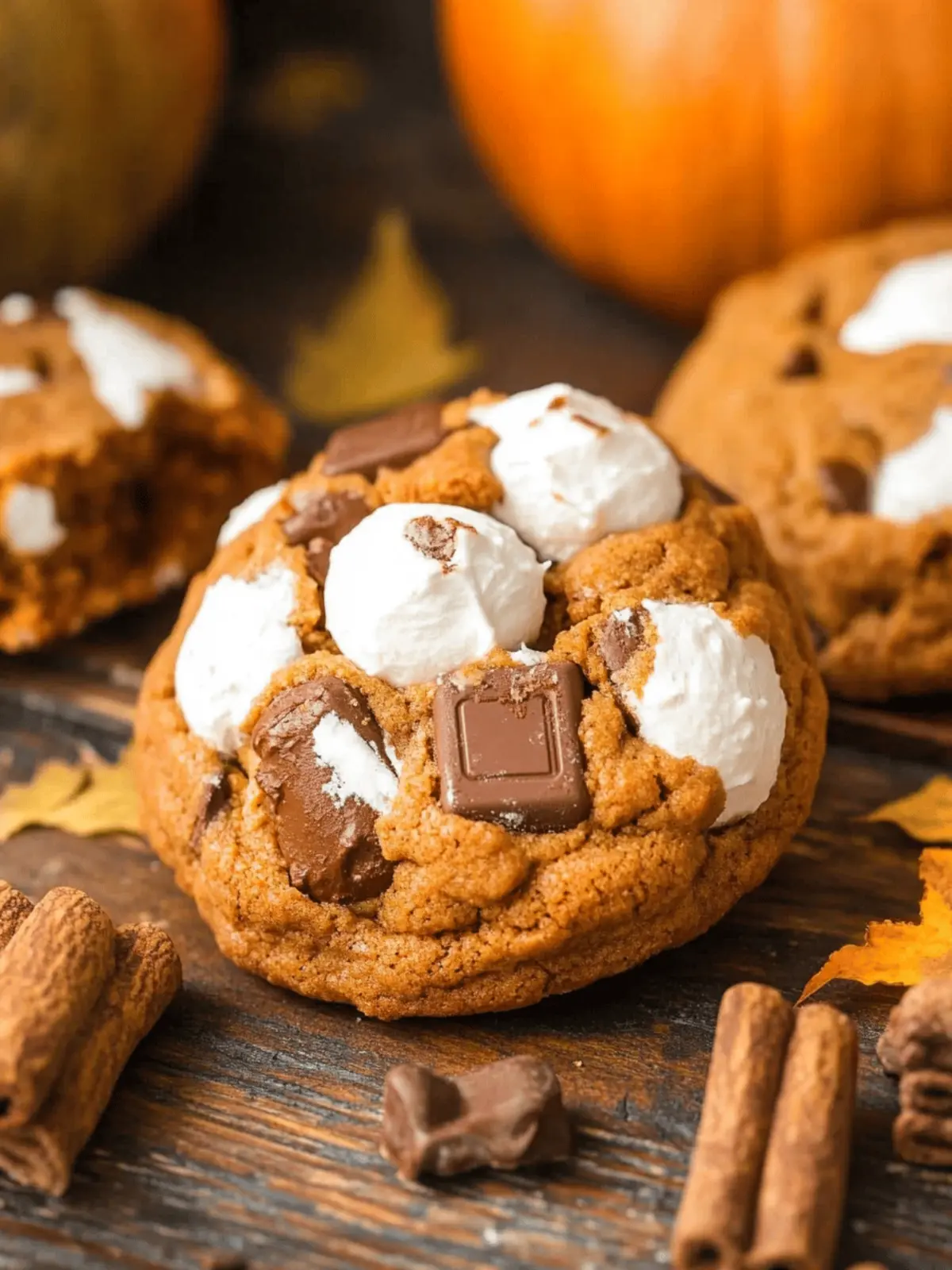 Pumpkin S’mores Cookies