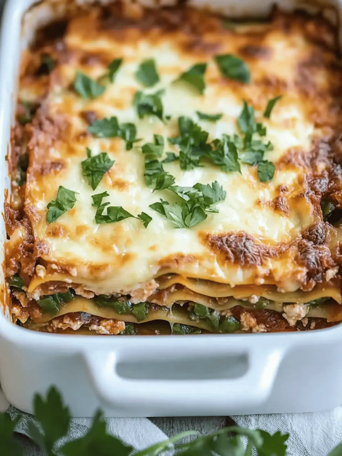 Hatch Green Chile Lasagna