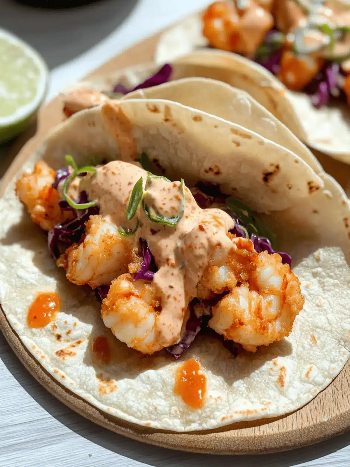 Air Fryer Bang Bang Shrimp Tacos