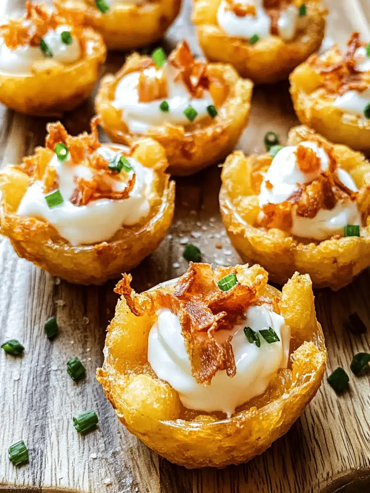 Tater Tot Appetizer Cups