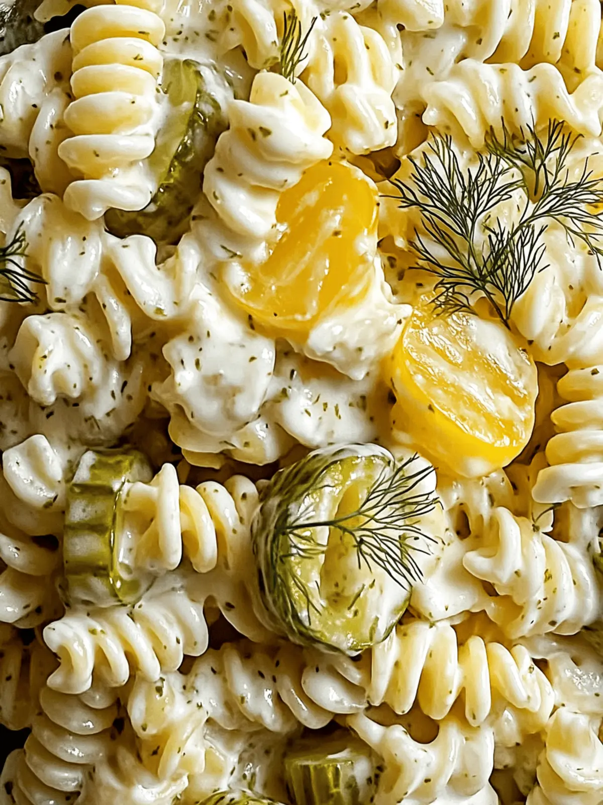 Dill Pickle Pasta Salad