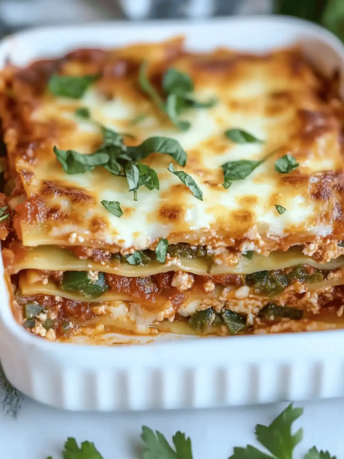 Hatch Green Chile Lasagna