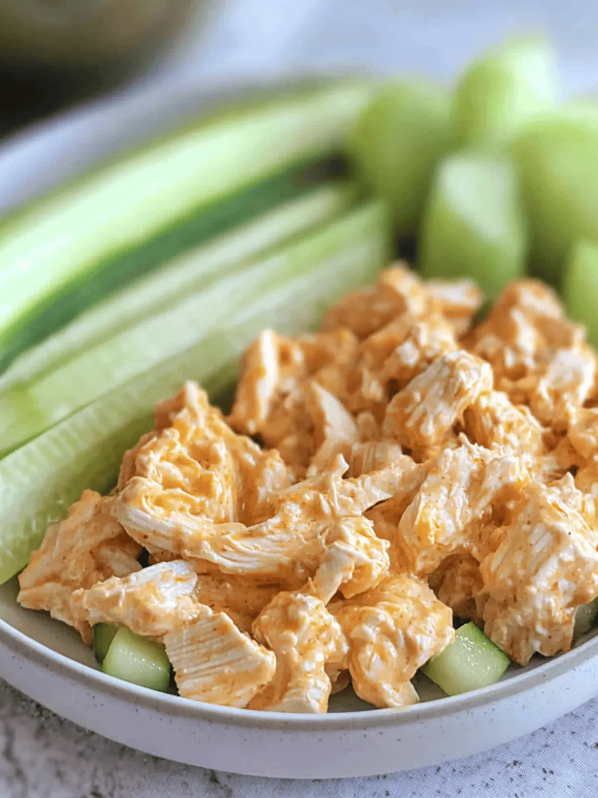 High Protein Buffalo Chicken Salad