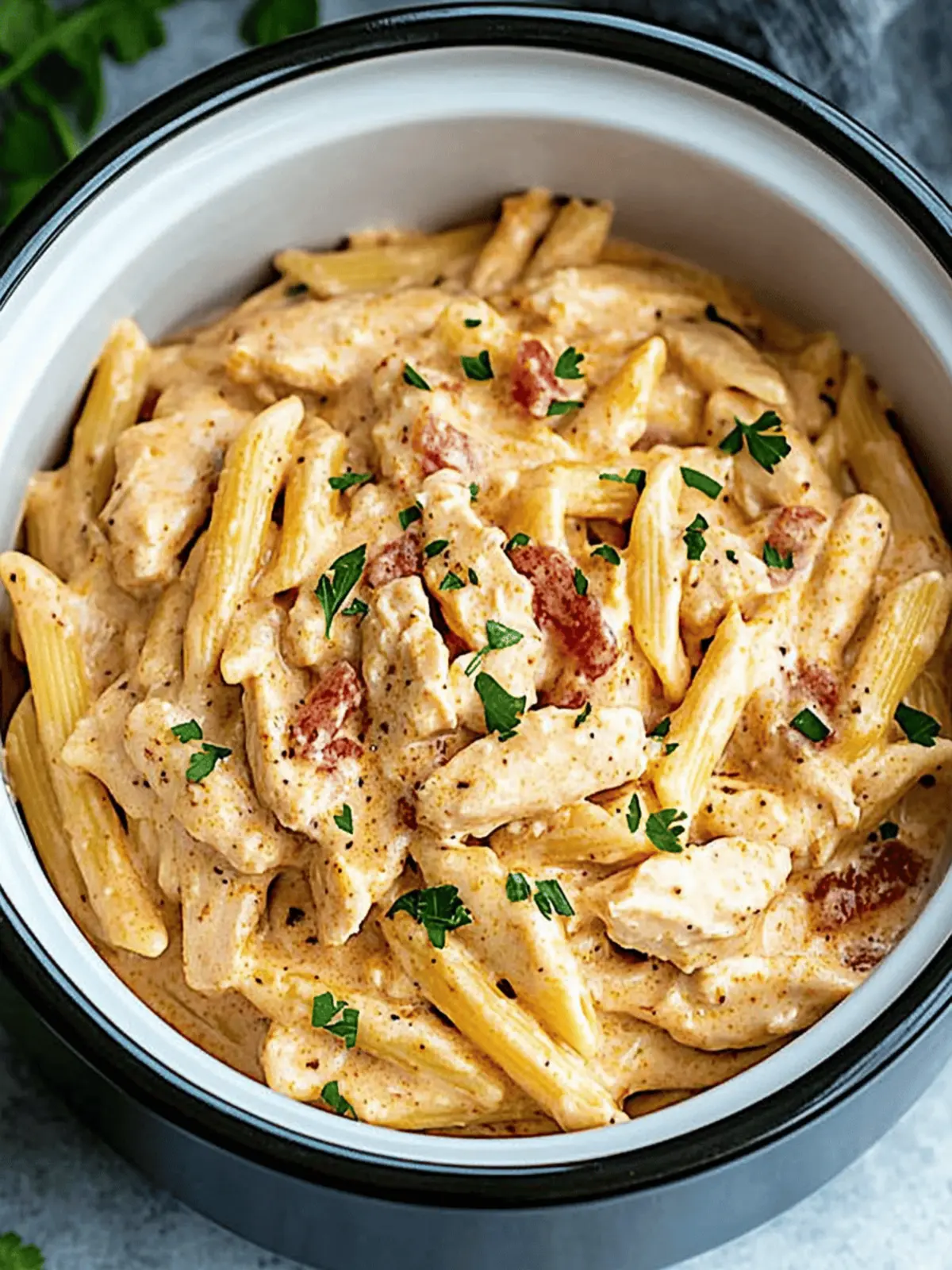 Crock Pot Creamy Cajun Chicken Pasta