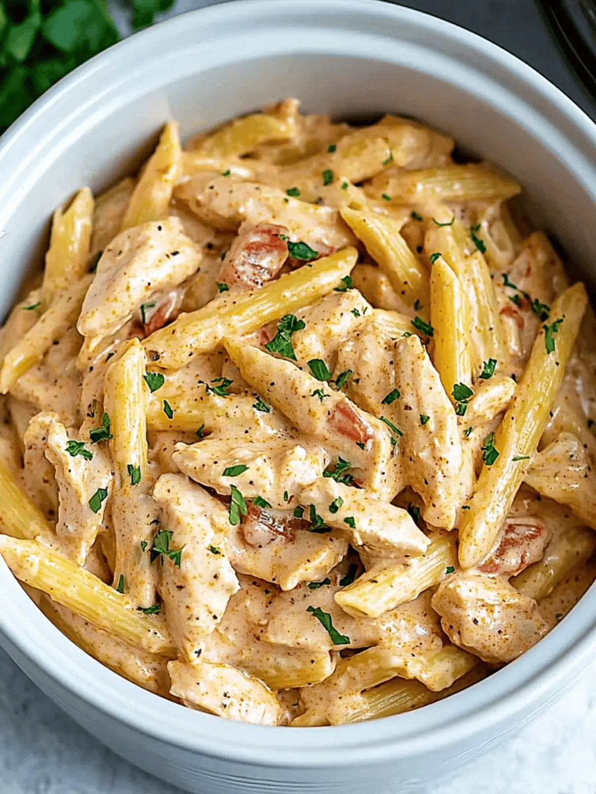 Crock Pot Creamy Cajun Chicken Pasta