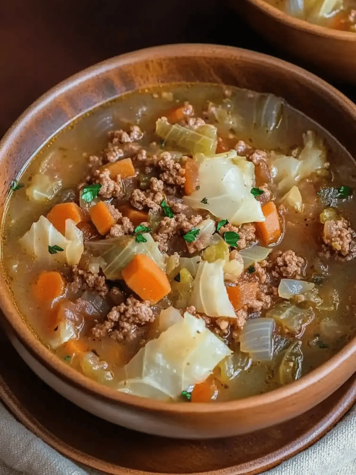 Ground Beef and Cabbage Soup Recipe