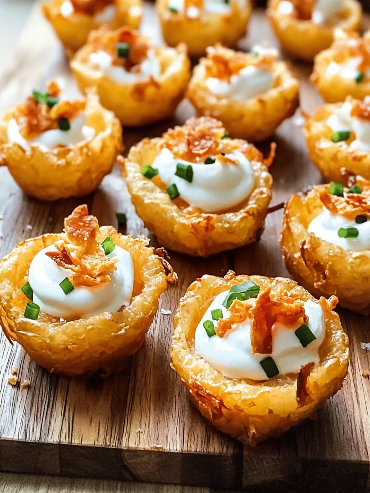 Tater Tot Appetizer Cups