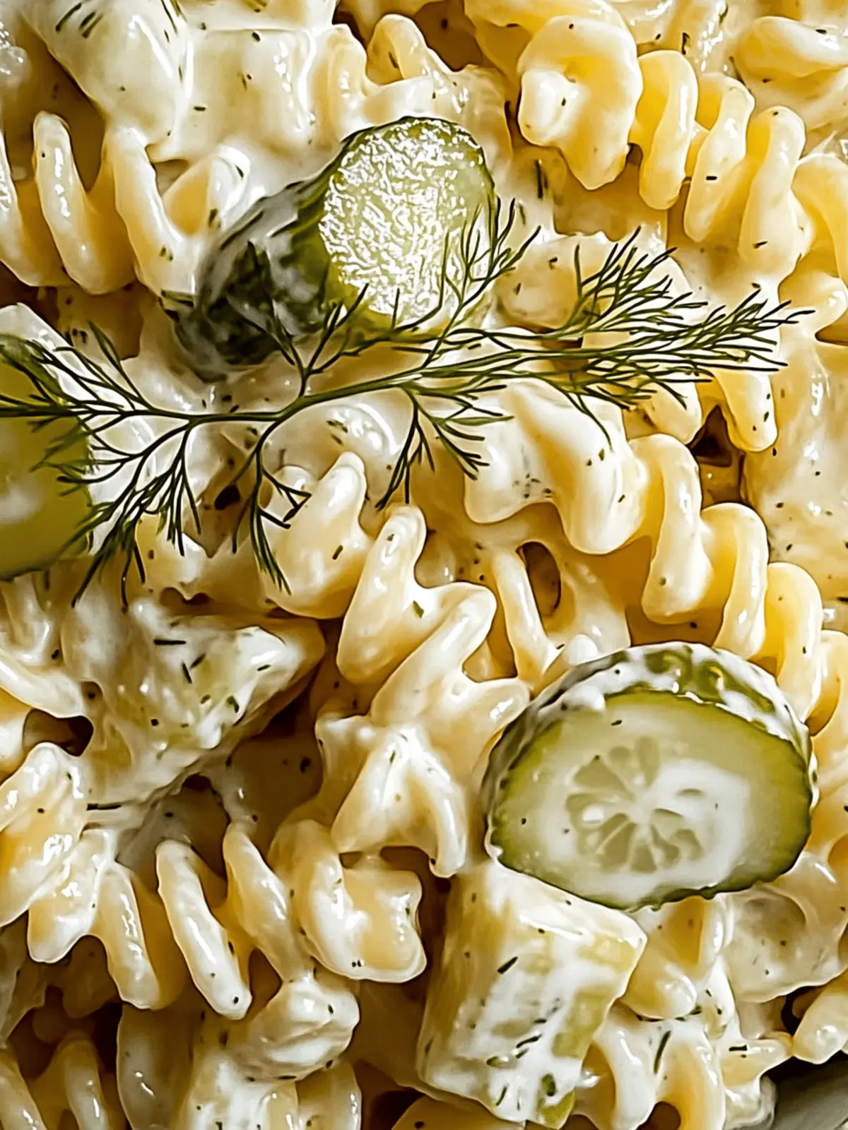 Dill Pickle Pasta Salad