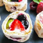 Easy Fruit Pinwheels with Cream Cheese and Berries