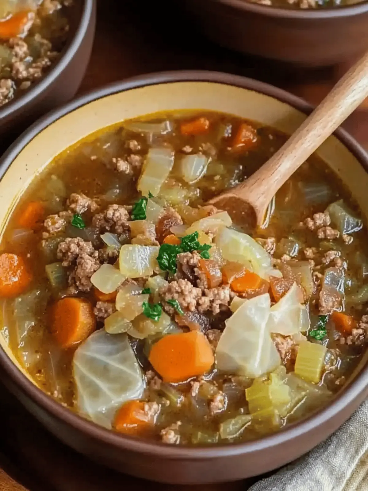 Ground Beef and Cabbage Soup Recipe