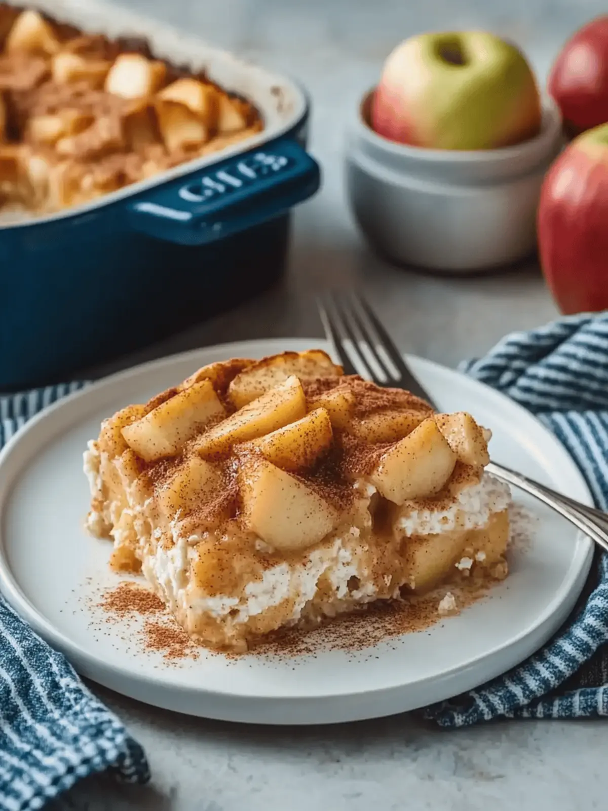 Apple Cinnamon Cottage Cheese Bake