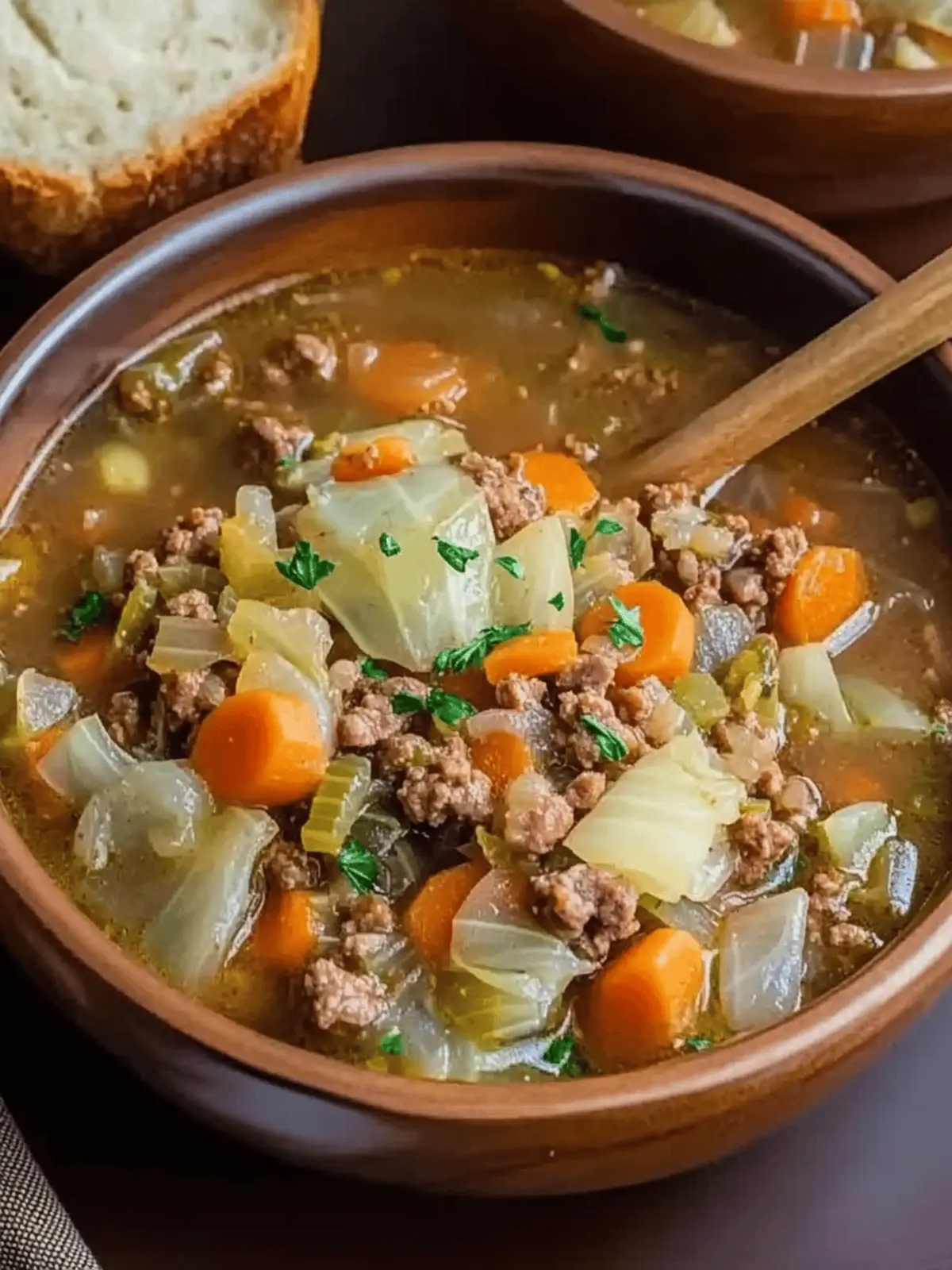 Ground Beef and Cabbage Soup Recipe
