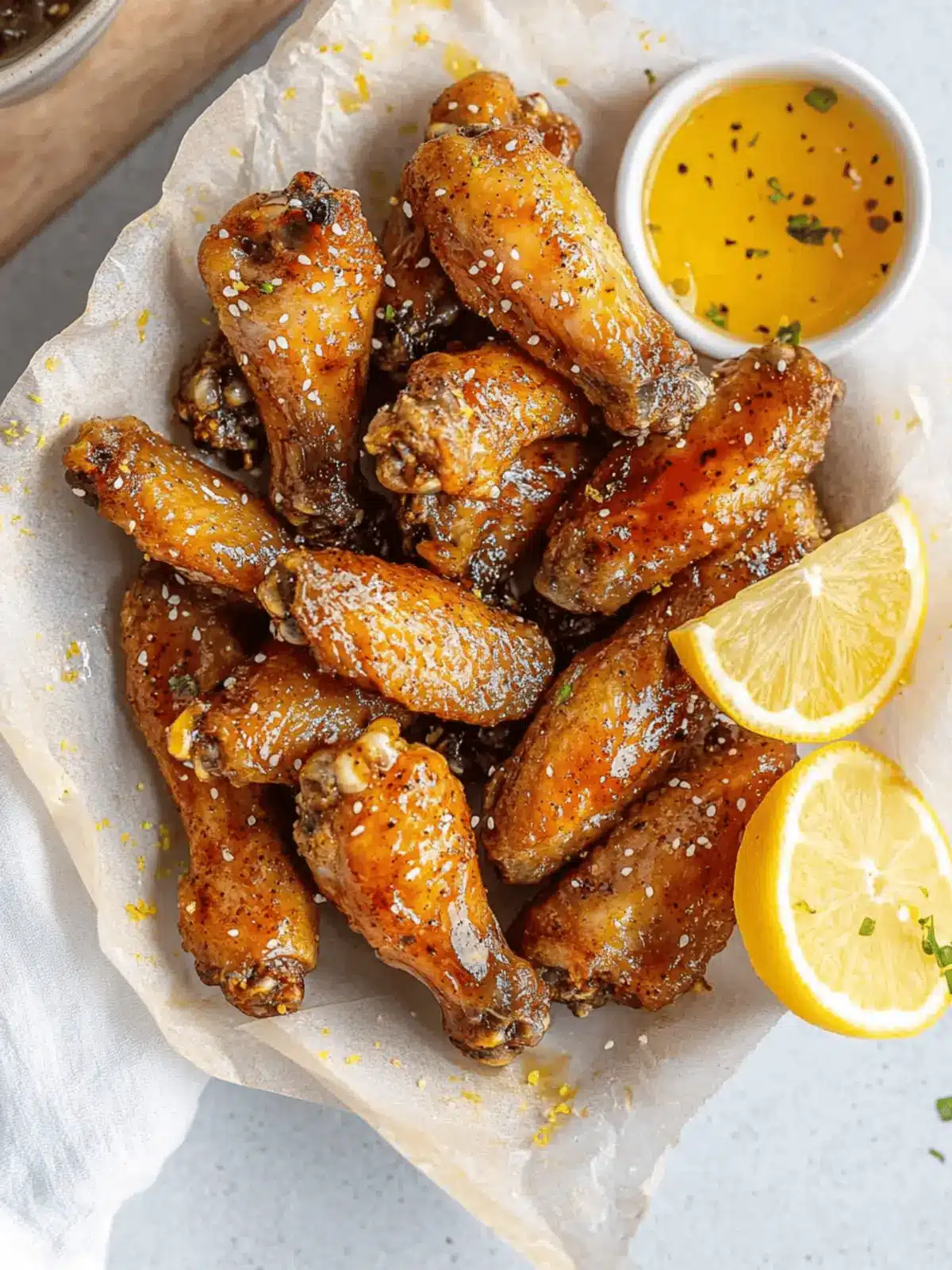Honey Lemon Pepper Wings