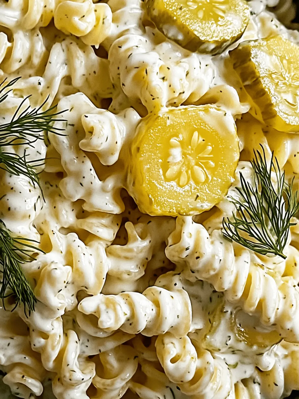 Dill Pickle Pasta Salad