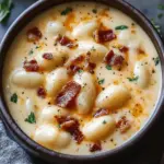 Bacon Cheddar Gnocchi Soup