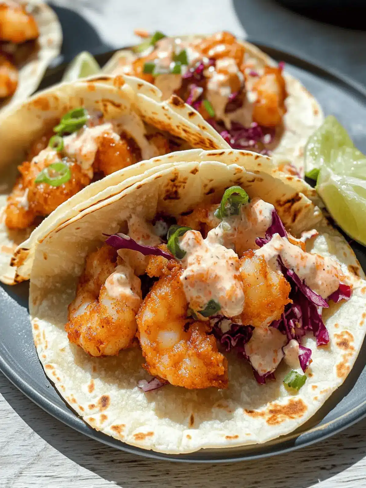Air Fryer Bang Bang Shrimp Tacos